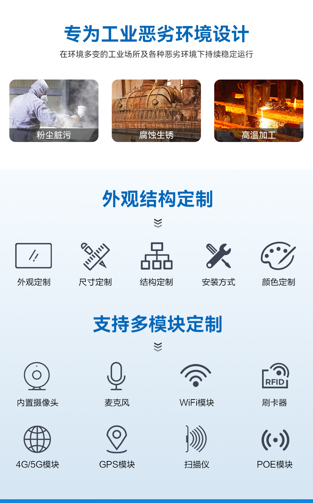 触沃工业一体机 DP系列工位一体机/工业平板电脑