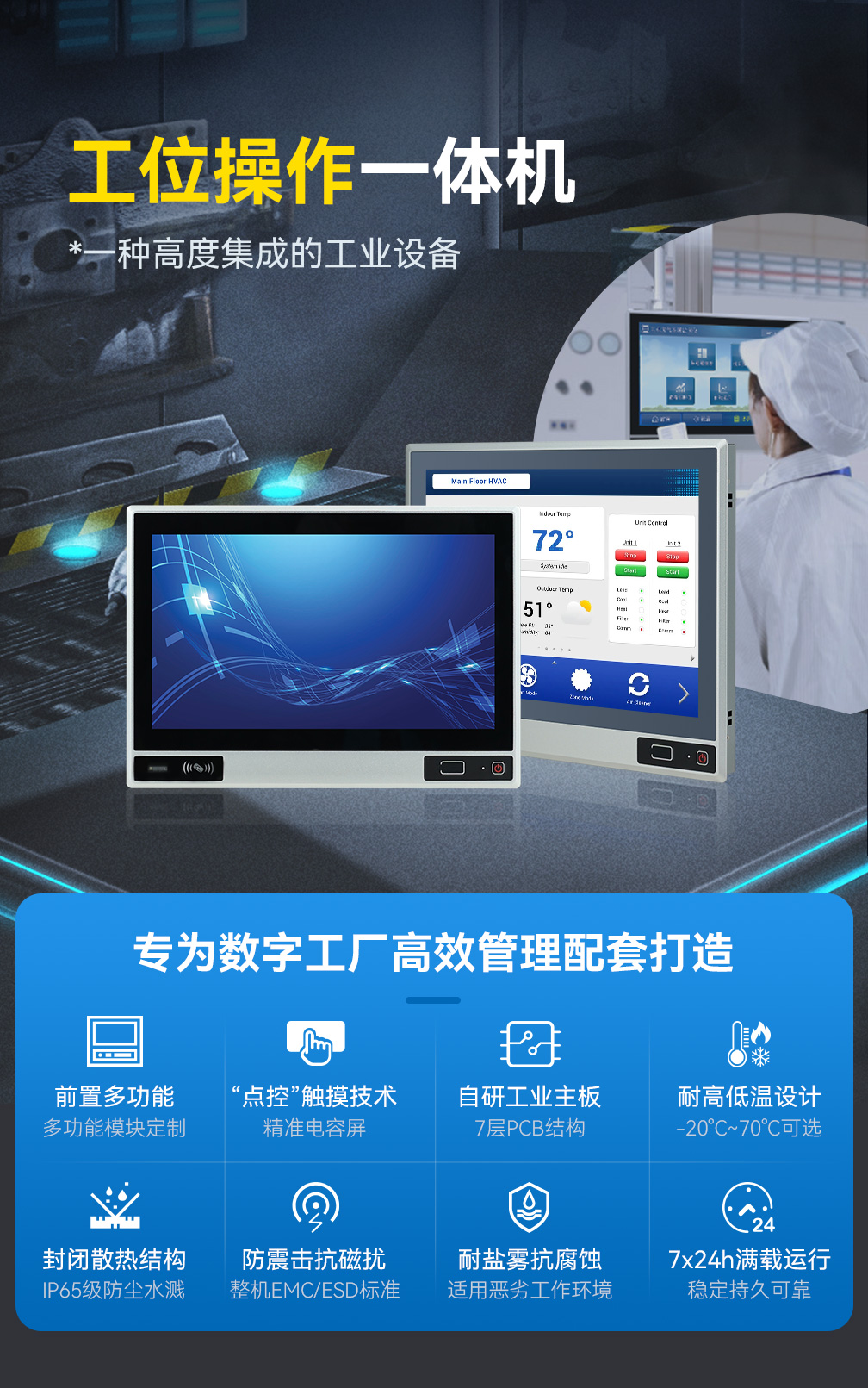 触沃(TouchWo)DP系列工位一体机/工业显示屏 触沃(TouchWo)DP系列工位一体机/工业显示屏